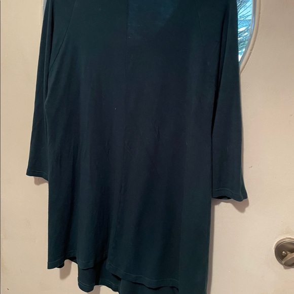 Bamboo tunic with asymmetrical zipper. Size L - Picture 2 of 3